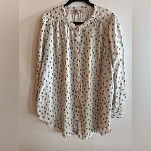 Lucky Brand Southwestern Boho Blouse Women’s 1X Career-FLAW